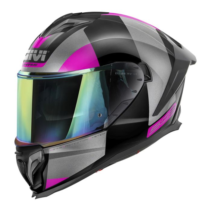 Casco Integrale Givi 50.3 Vision Nero Titanio Fucsia