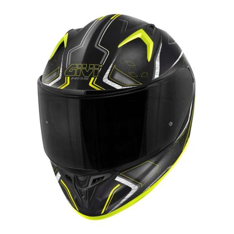 Casco Integrale Givi 50.8 Mystical Nero Giallo Fluo