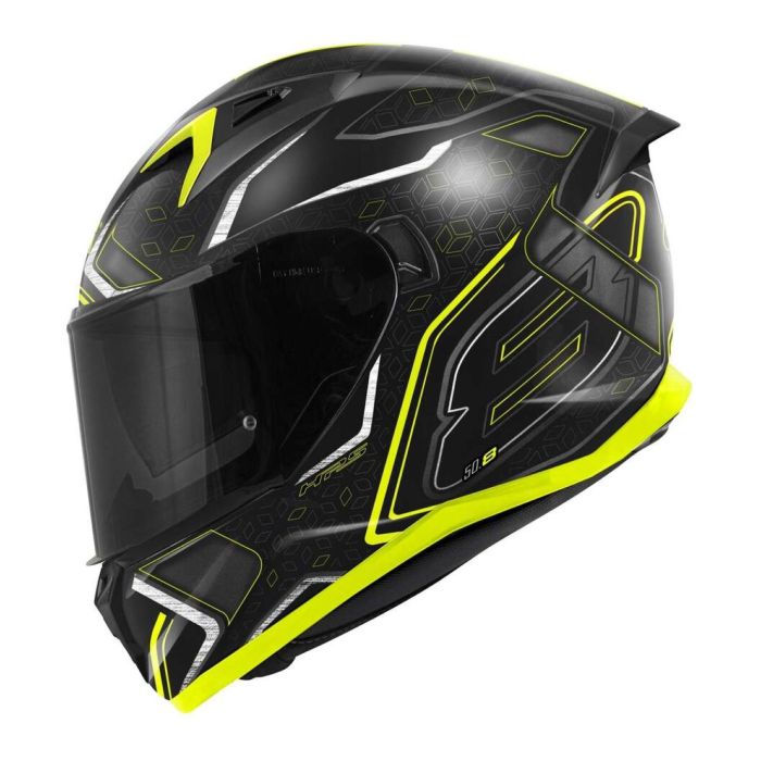 Casco Integrale Givi 50.8 Mystical Nero Giallo Fluo