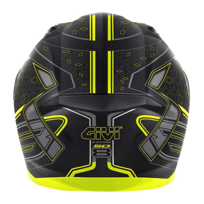Casco Integrale Givi 50.8 Mystical Nero Giallo Fluo