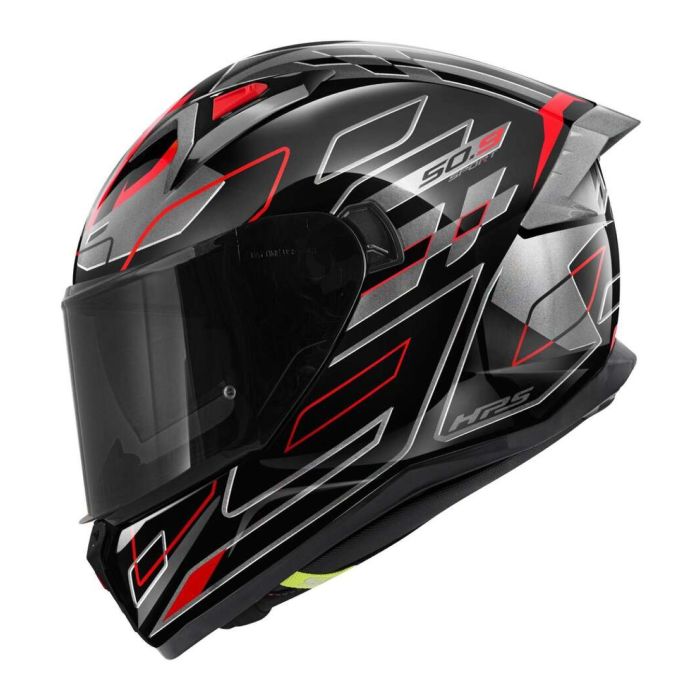 Casco Integrale Givi 50.9 Assault Nero Titanio Rosso