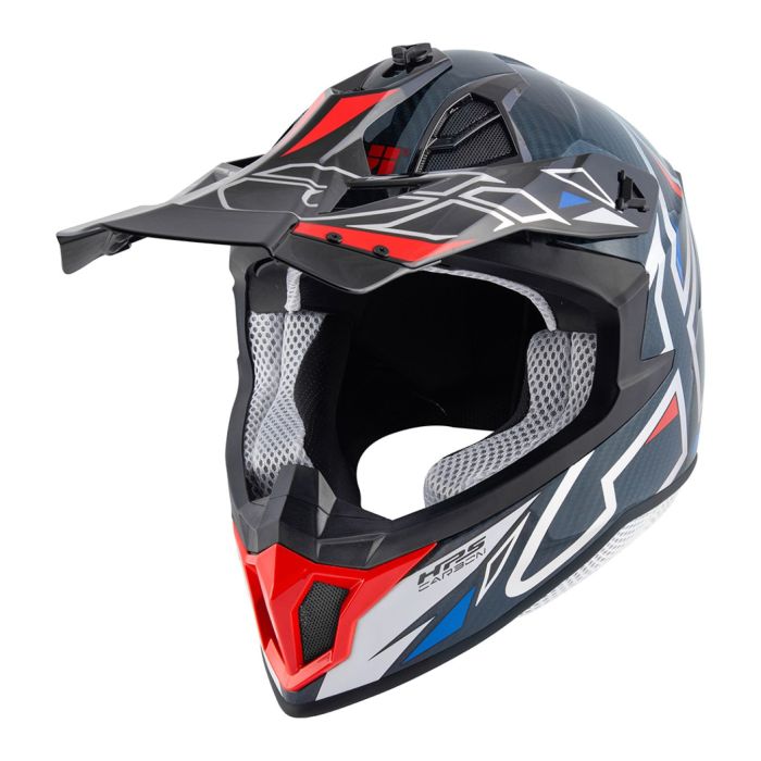 Casco Cross Givi 70.1 Vector Bianco Blu Rosso