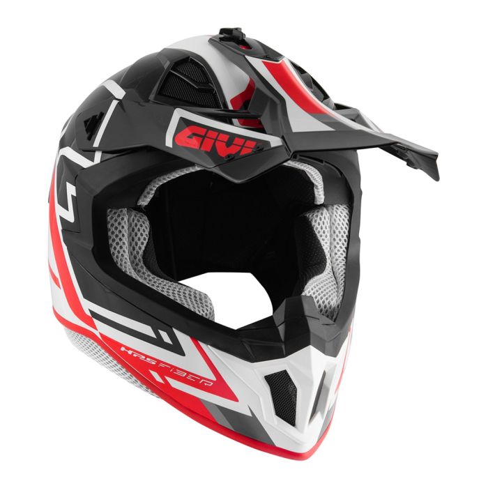Casco Cross Givi 70.1 Logic Nero Bianco Rosso