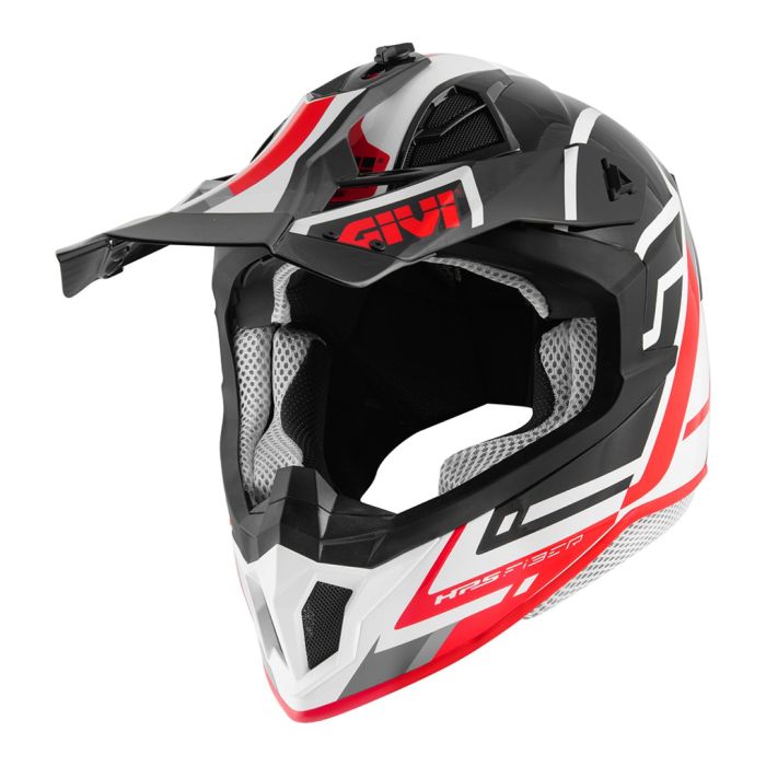 Casco Cross Givi 70.1 Logic Nero Bianco Rosso