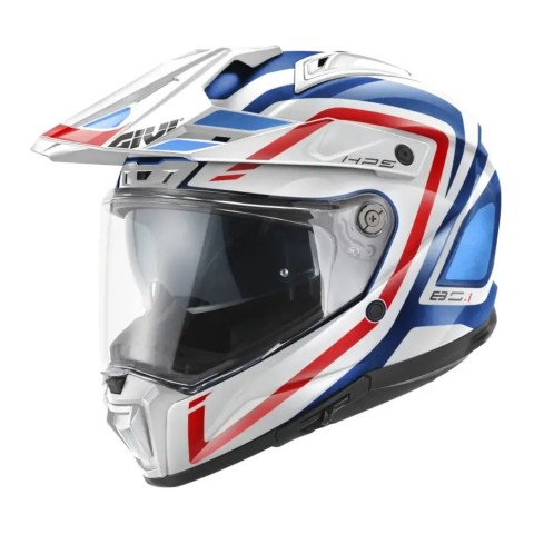 Casco Enduro Givi 80.1 Apex Blu Bianco Rosso