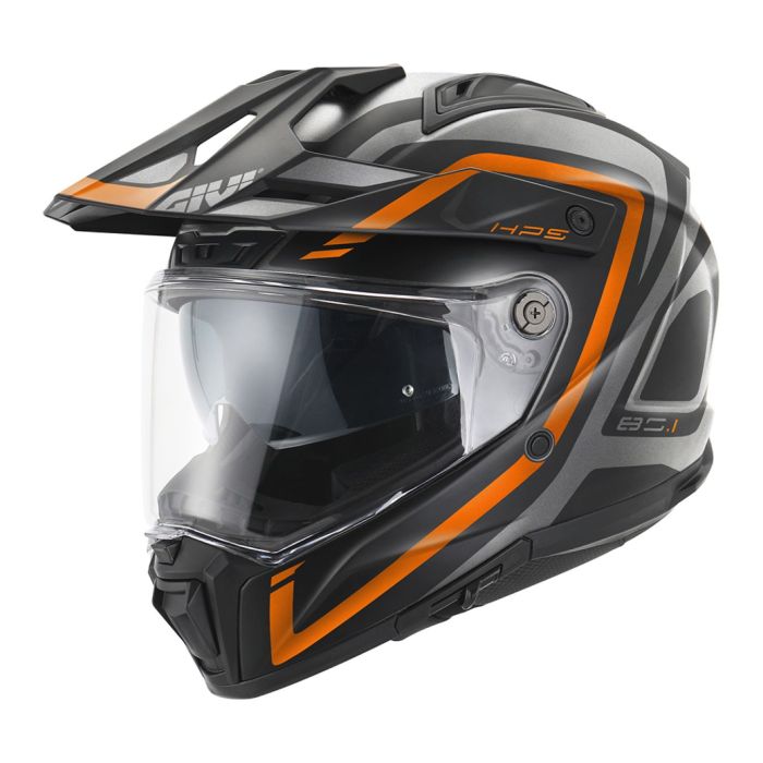 Casco Enduro Givi 80.1 Apex Titanio Nero Arancio