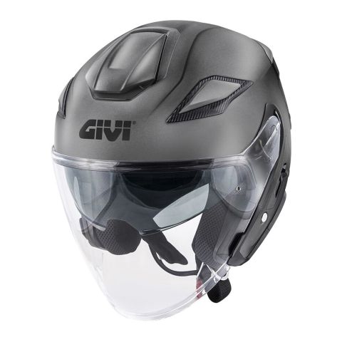 Casco Jet Givi X29 Solid Titanio Opaco