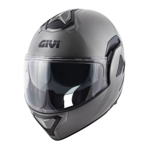 Casco Reversibile Givi X30 Solid Titanio Opaco