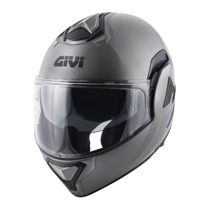 Casco Reversibile Givi X30 Solid Titanio Opaco