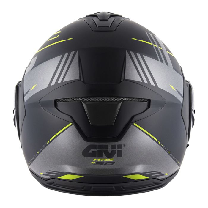 Casco Reversibile Givi X30 Pulsar Nero Op. Giallo