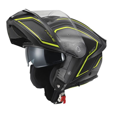 Casco Modulare Givi X50 Hologram Nero Op. Giallo