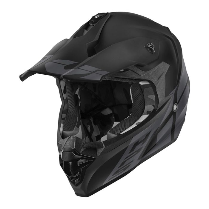 Casco Cross Givi 60.1 Invert Nero Opaco Grigio