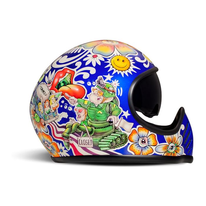 Casco Integrale Dmd Seventyseven Graphic Flower Power