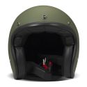 Casco Jet Dmd Retro Mono Matt Green
