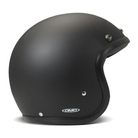 Casco Jet Dmd Retro Mono Matt Black
