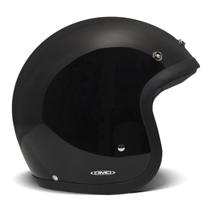 Casco Jet Dmd Retro Mono Solid Black