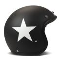 Casco Jet Dmd Retro Color Star Black