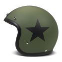 Casco Jet Dmd Retro Color Star Green