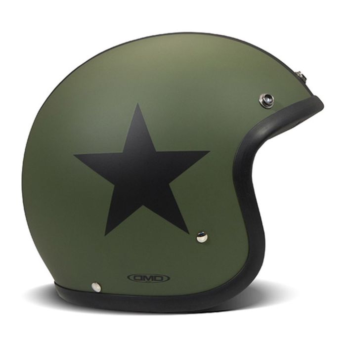 Casco Jet Dmd Retro Color Star Green