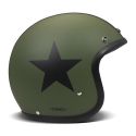 Casco Jet Dmd Retro Color Star Green