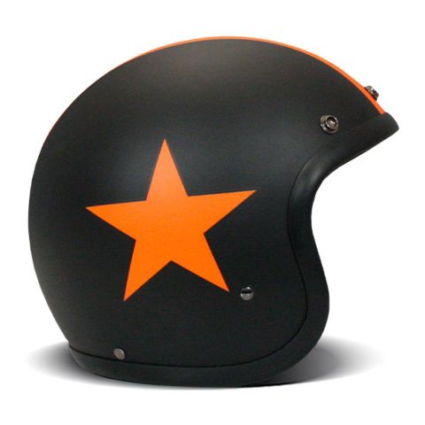 Casco Jet Dmd Retro Color Star Orange