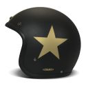 Casco Jet Dmd Retro Color Star Gold