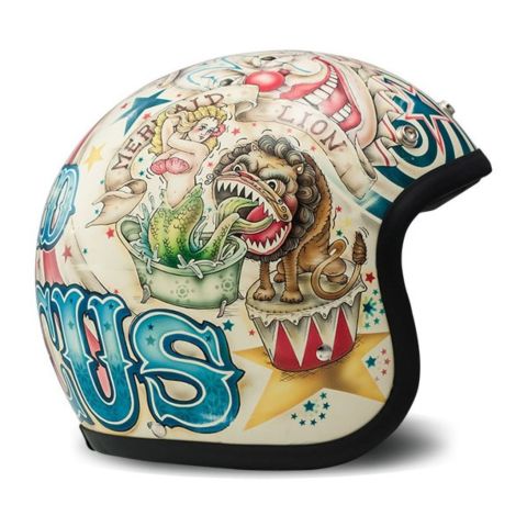 Casco Jet Dmd Retro Design Circus