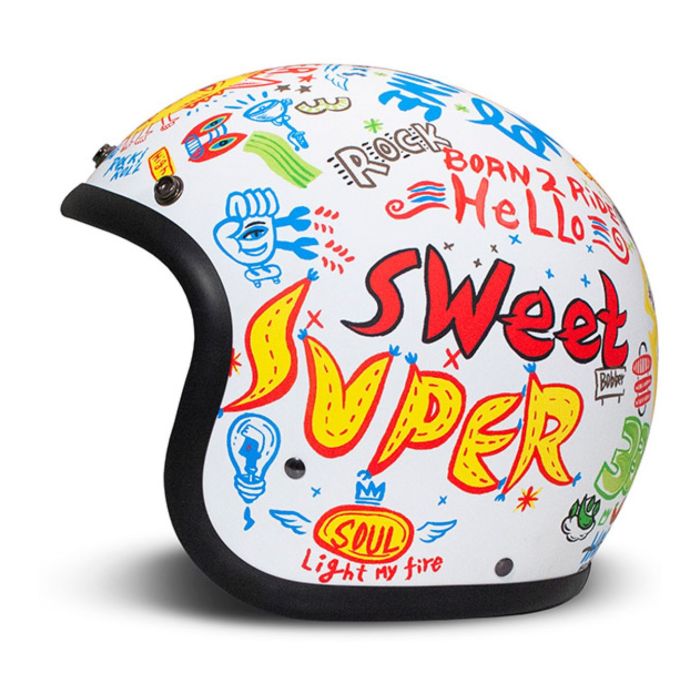 Casco Jet Dmd Retro Design Soul