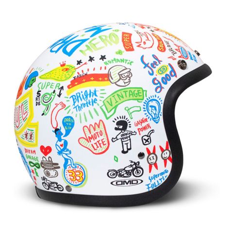 Casco Jet Dmd Retro Design Soul