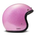Casco Jet Dmd Retro Color Glitter Pink