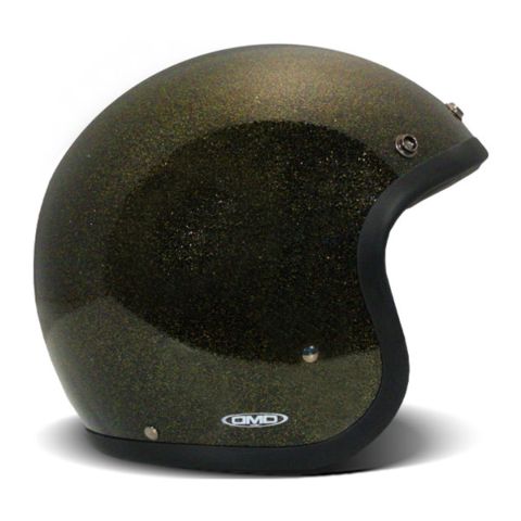 Casco Jet Dmd Retro Color Glitter Bronze
