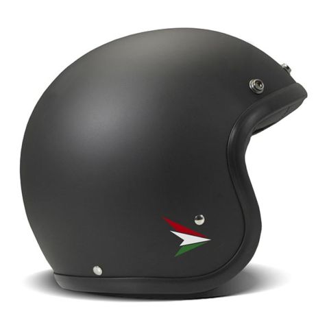 Casco Jet Dmd Retro Color Ita Black