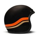 Casco Jet Dmd Retro Color Matt Black Sunset