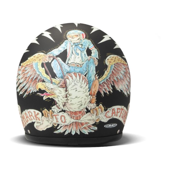 Casco Jet Dmd Retro Graphic Eagle