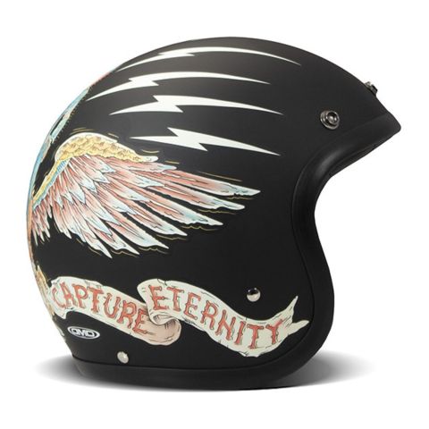 Casco Jet Dmd Retro Graphic Eagle