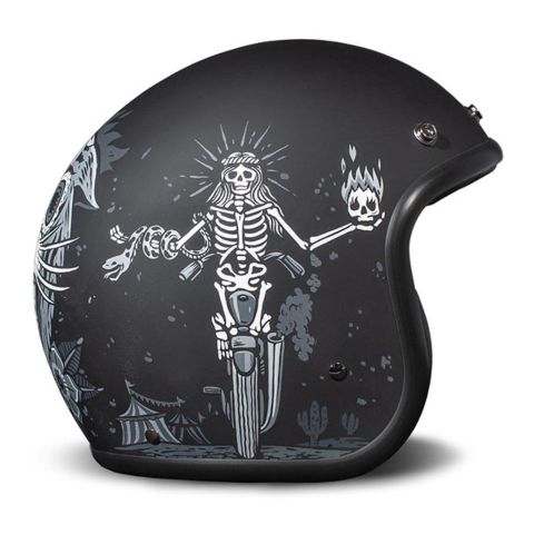 Casco Jet Dmd Retro Graphic Ghost Rider