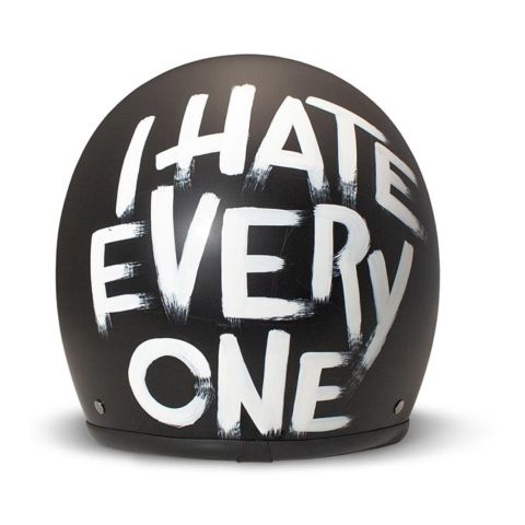 Casco Jet Dmd Retro Graphic I Hate Everyone