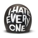 Casco Jet Dmd Retro Graphic I Hate Everyone
