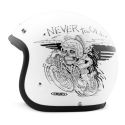 Casco Jet Dmd Retro Graphic Oldie