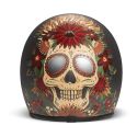 Casco Jet Dmd Retro Graphic Skull