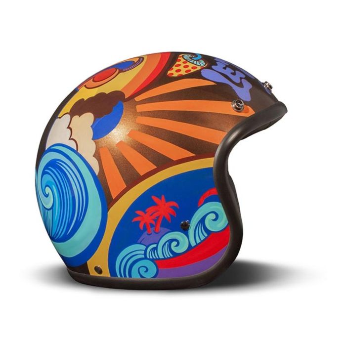 Casco Jet Dmd Retro Graphic Trip