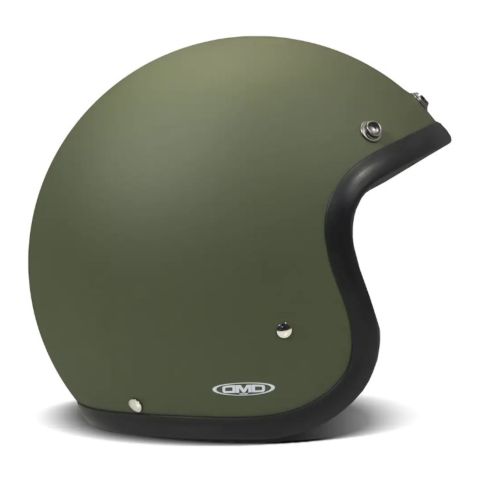 Casco Jet Dmd Retro Mono Matt Green