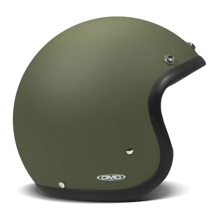 Casco Jet Dmd Retro Mono Matt Green
