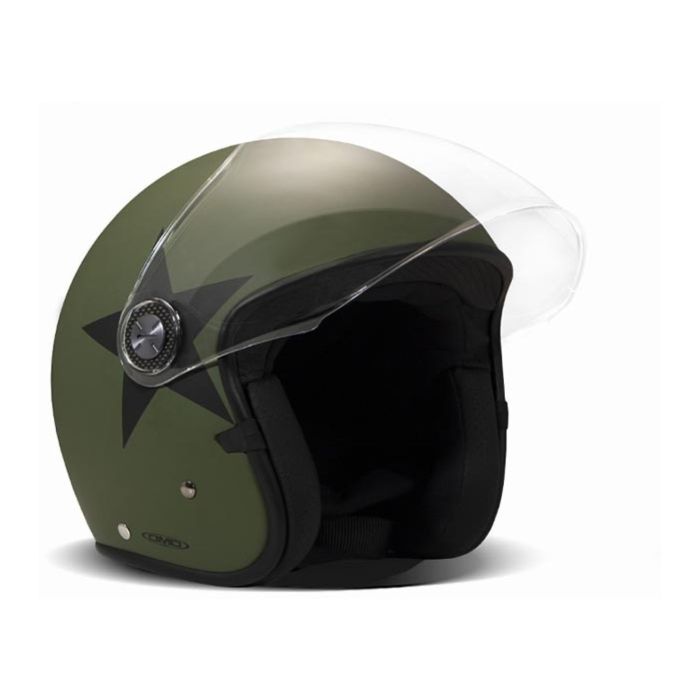 Casco Demi-jet Dmd P1 Color Star Green