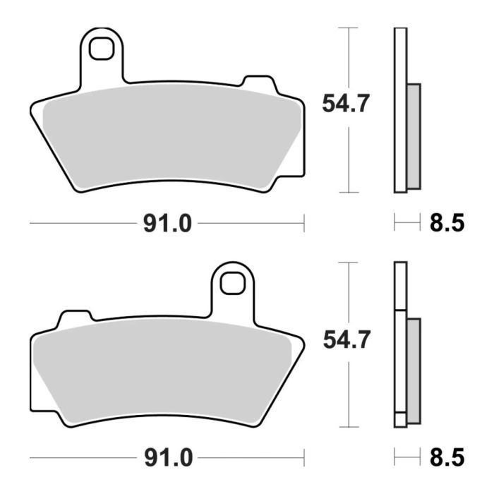 Set Pastiglie Brembo 07bb41sp Sinter Post.