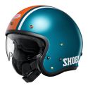 Casco Jet Shoei J-O2 Aventure TC2 Blue Orange