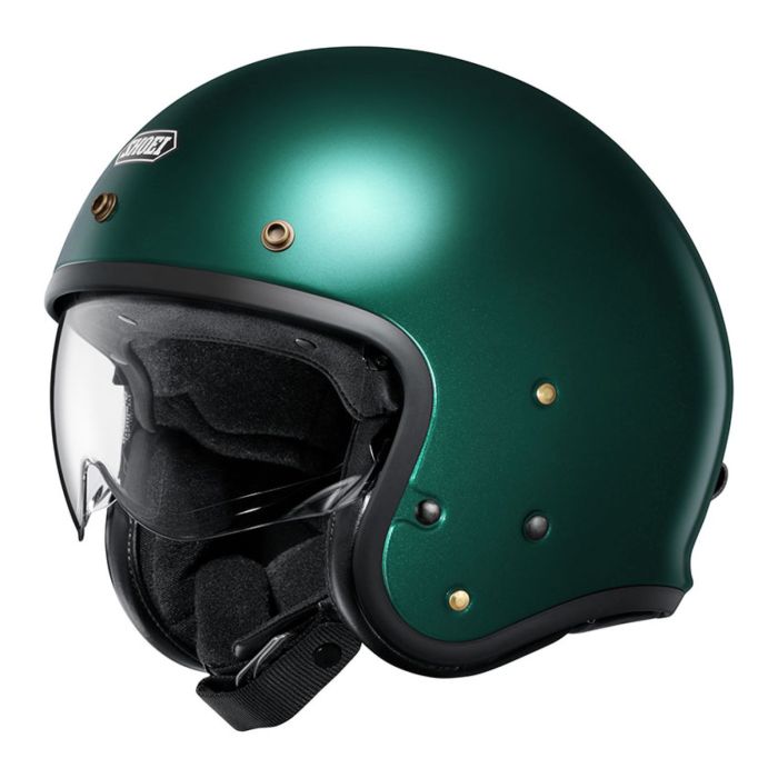 Casco Jet Shoei J-O2 Unic British Green