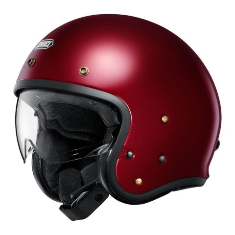 Casco Jet Shoei J-O2 Unic Garnet Metallic