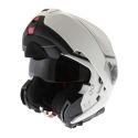 N100-5 Classic N-com Metall Weiß Modularer Helm Nolan