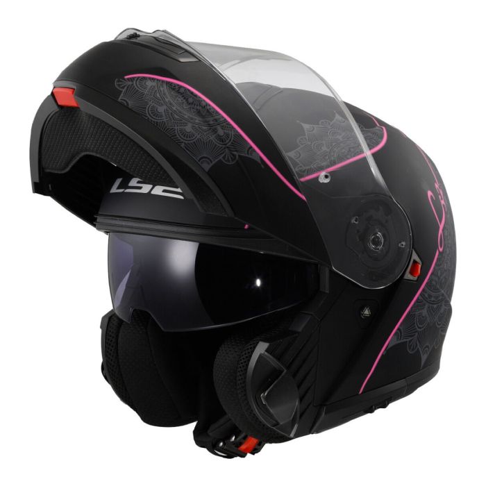 Casco Modulare Ls2 Ff908 Strobe II Lux M.black Pink